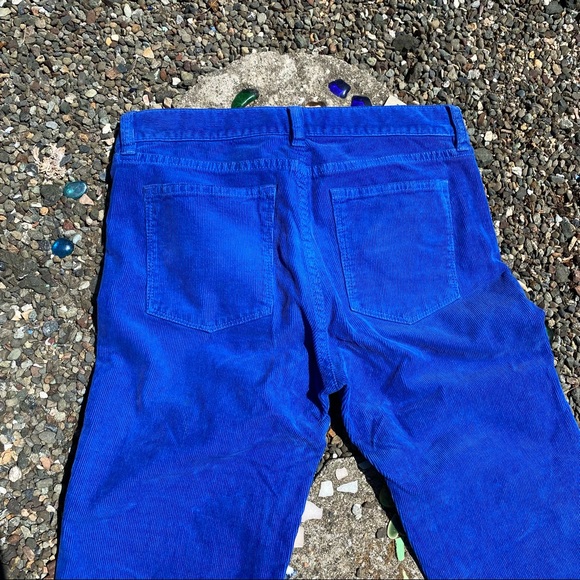 J Crew Midrise Toothpick Blue Corduroy Skinny 27 R - Picture 5 of 5